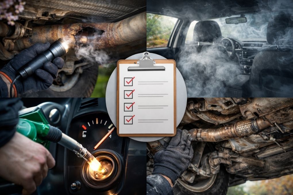 Як правильно перевіряти вихлопну систему